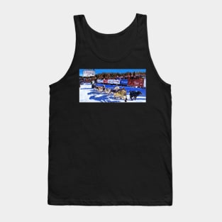 Iditarod Sled Dog Race Start in Alaska Tank Top